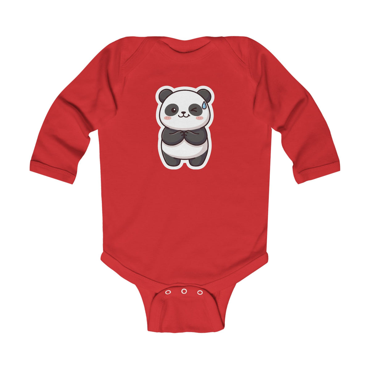 Body neonato maniche lunghe «Panda»