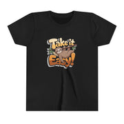 T-shirt scura bambini «Take It Easy»