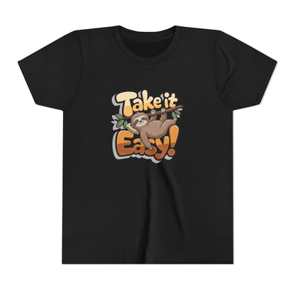 T-shirt scura bambini «Take It Easy»