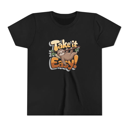 T-shirt scura bambini «Take It Easy»