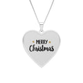 Collana con ciondolo a cuore Buon Natale