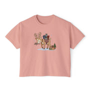 T-shirt Boxy Festive Courier