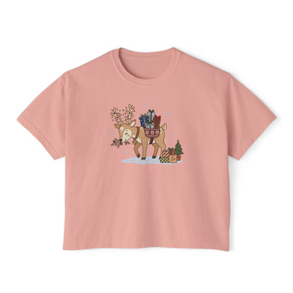 T-shirt Boxy Festive Courier