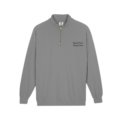 Felpa mezza zip uomo personalizzabile – Modello A