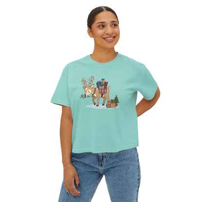 T-shirt Boxy Festive Courier