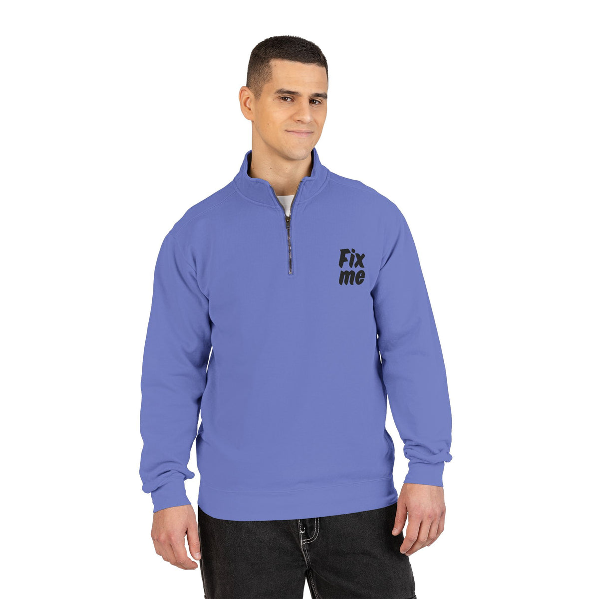 Felpa con mezza zip Aggiustami