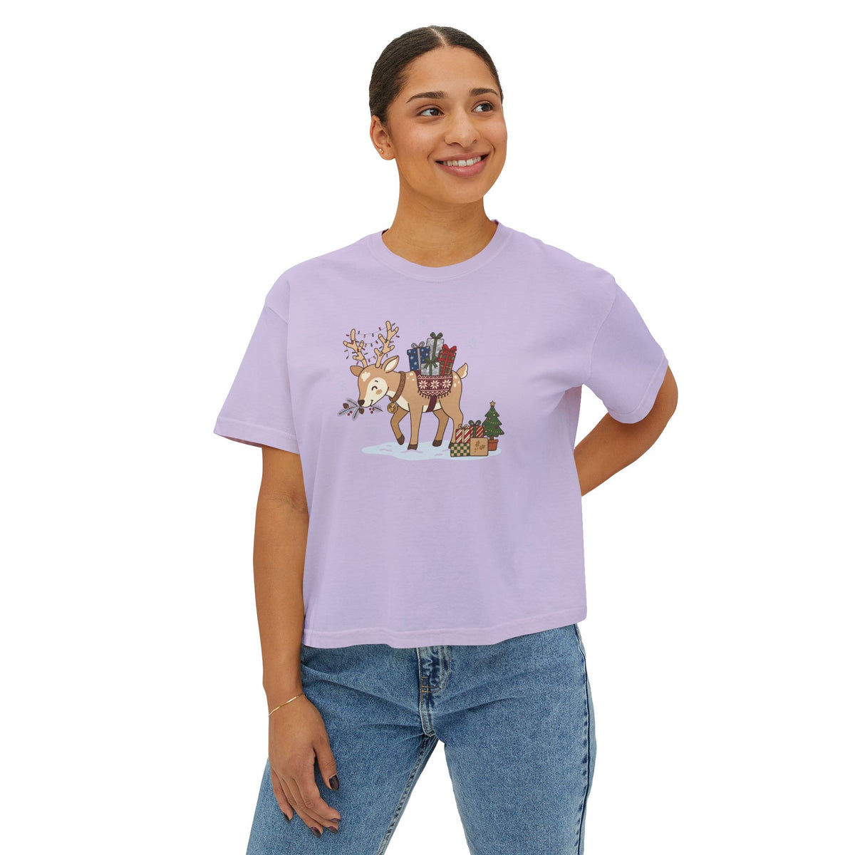 T-shirt Boxy Festive Courier