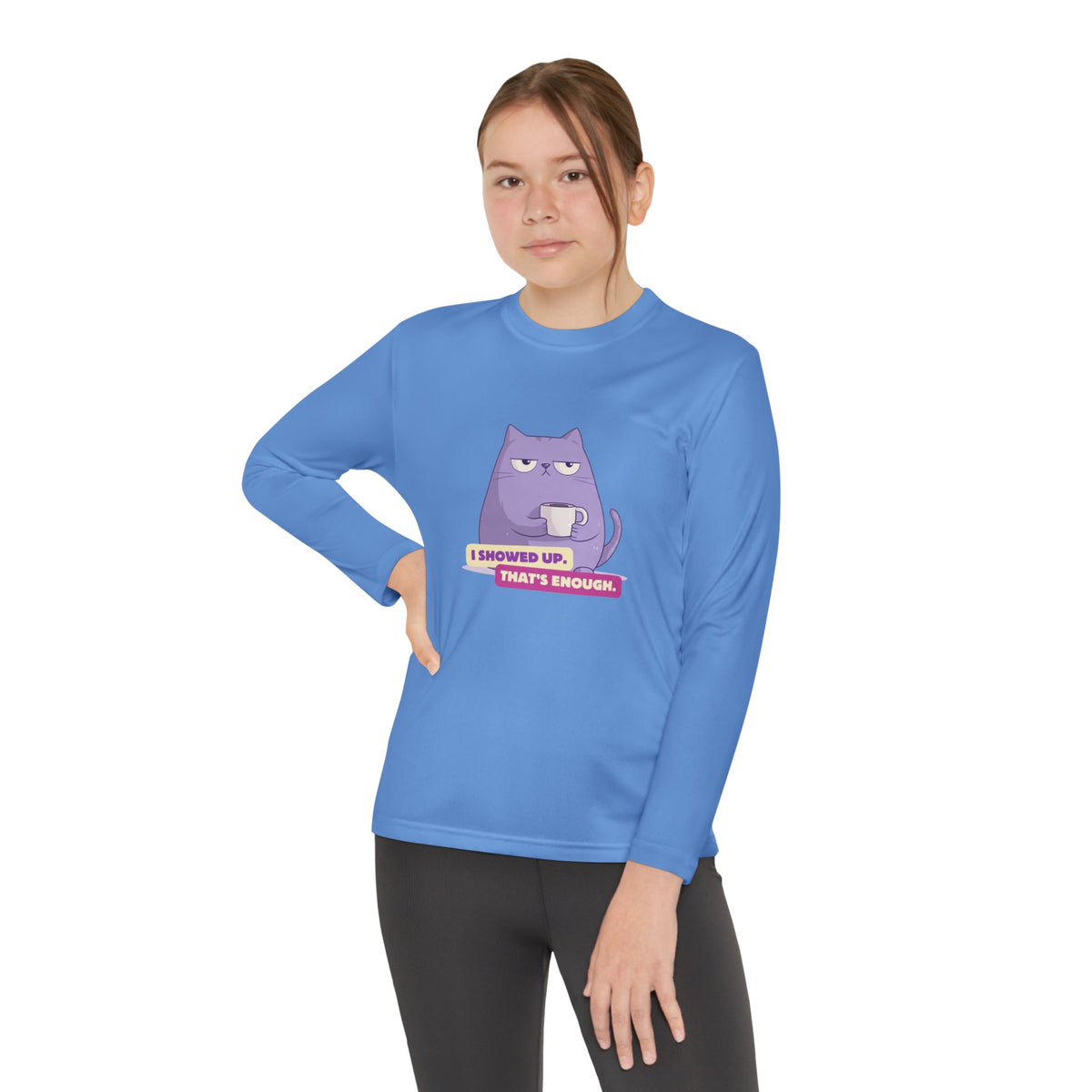Maglia maniche lunghe ragazzi «I Showed Up»