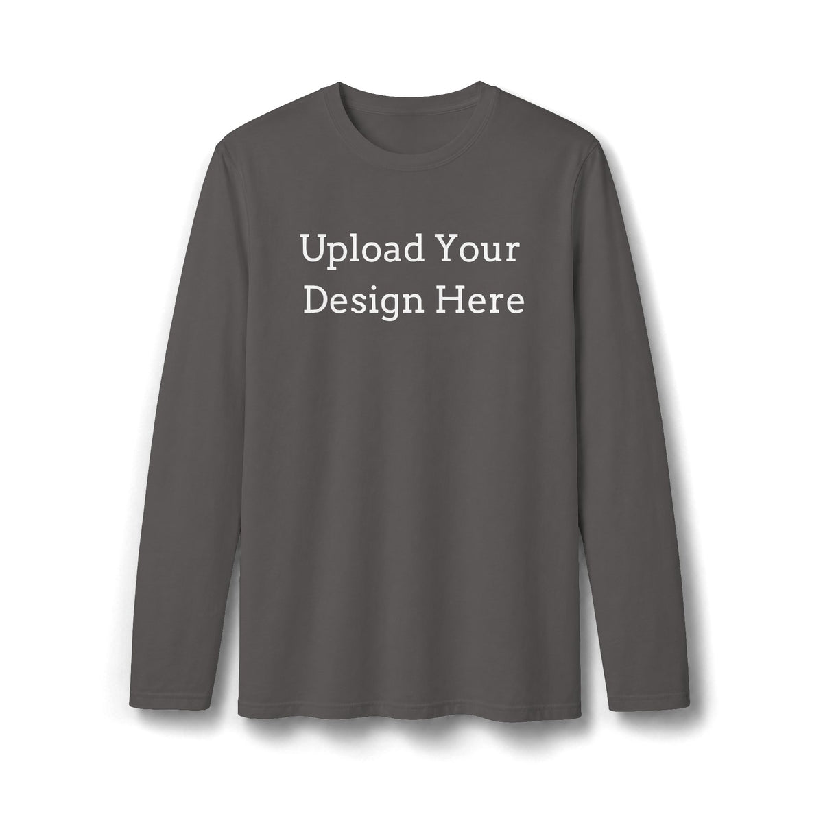 T-shirt da uomo scura personalizzata a maniche lunghe