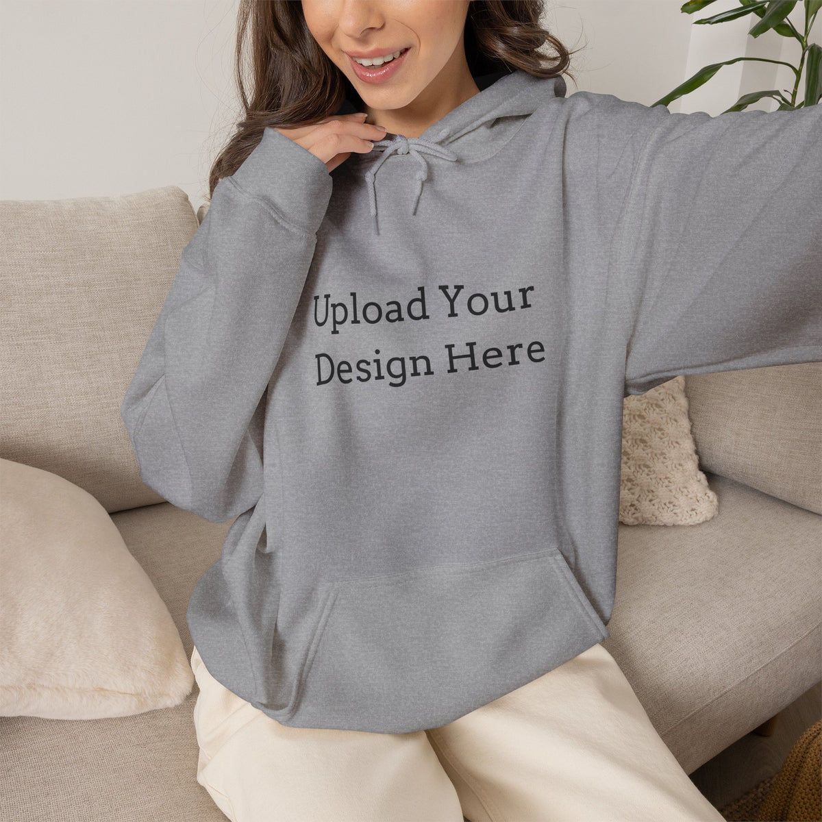 Felpa con cappuccio donna personalizzabile – Modello A