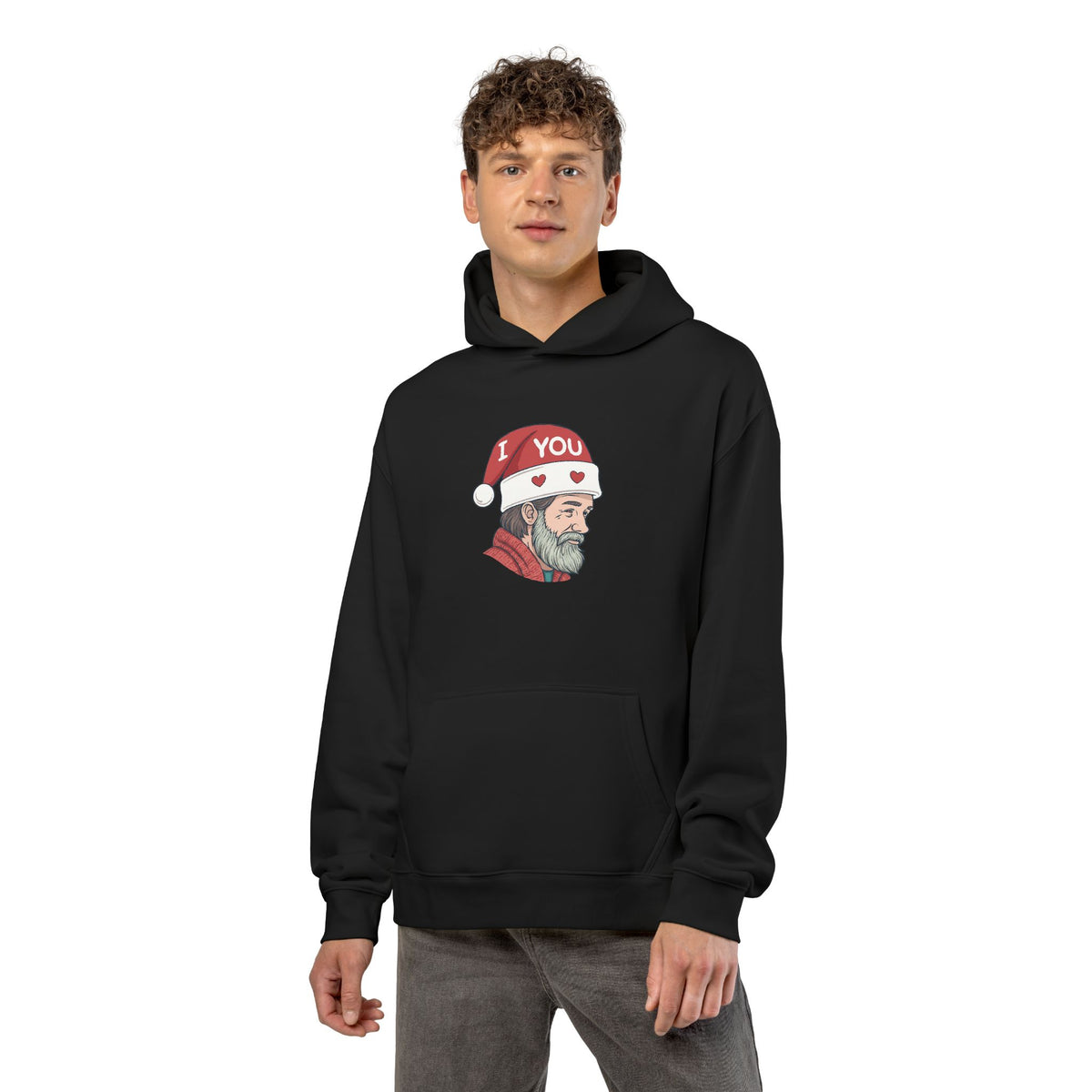 Copia di Felpa con cappuccio Happy Santa Relaxed