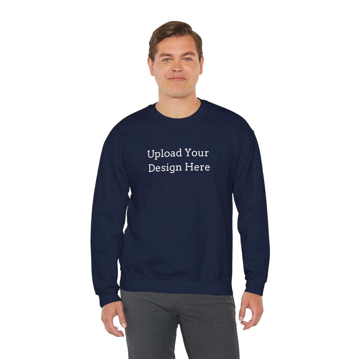 Sudadera de cuello redondo personalizable
