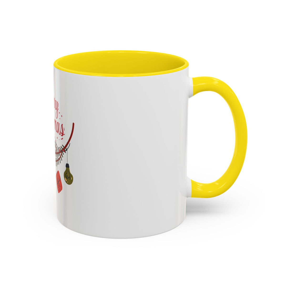 Tazza da caffè natalizia con scarabocchi