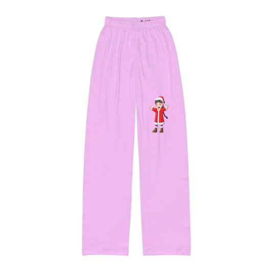 Pantaloni comfort rosa bambini – Piccola Signora Natale
