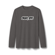 Maglia a maniche lunghe uomo scura «Okay Bye»