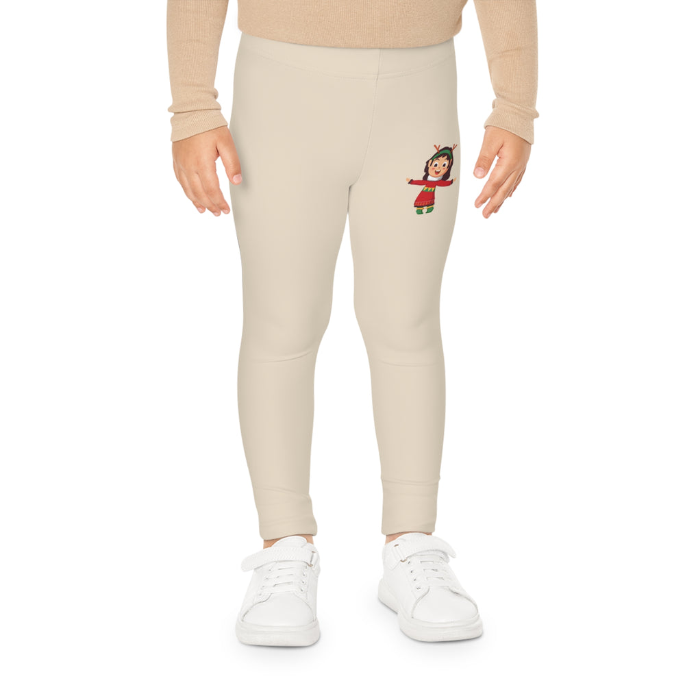Leggings per bambini Merry Mini color beige chiaro