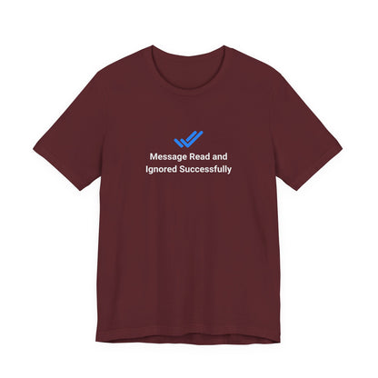T-shirt uomo grafica scura «Ignored»
