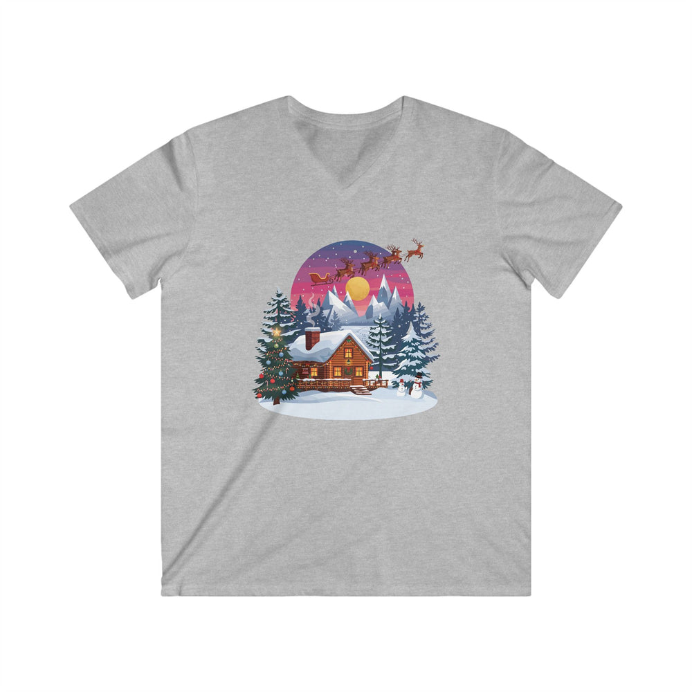 T-shirt scollo a V uomo – Volo di Mezzanotte