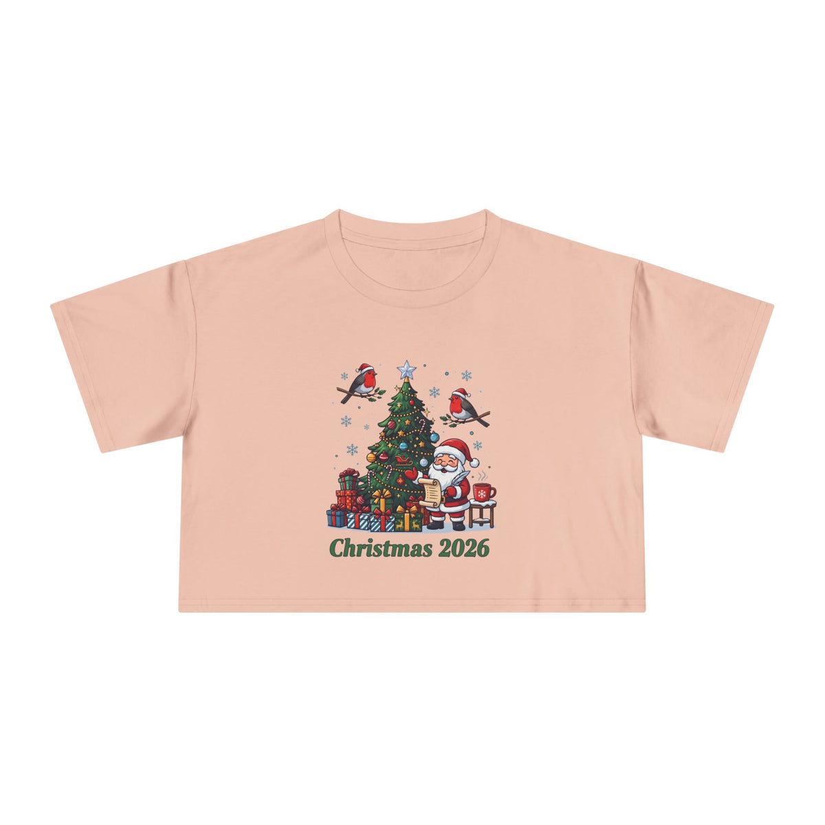 T-shirt crop donna – Natale 2026