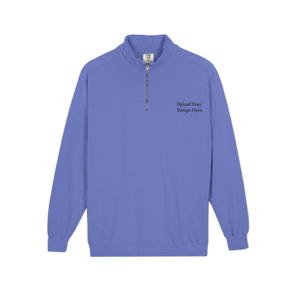 Felpa mezza zip uomo personalizzabile – Modello A
