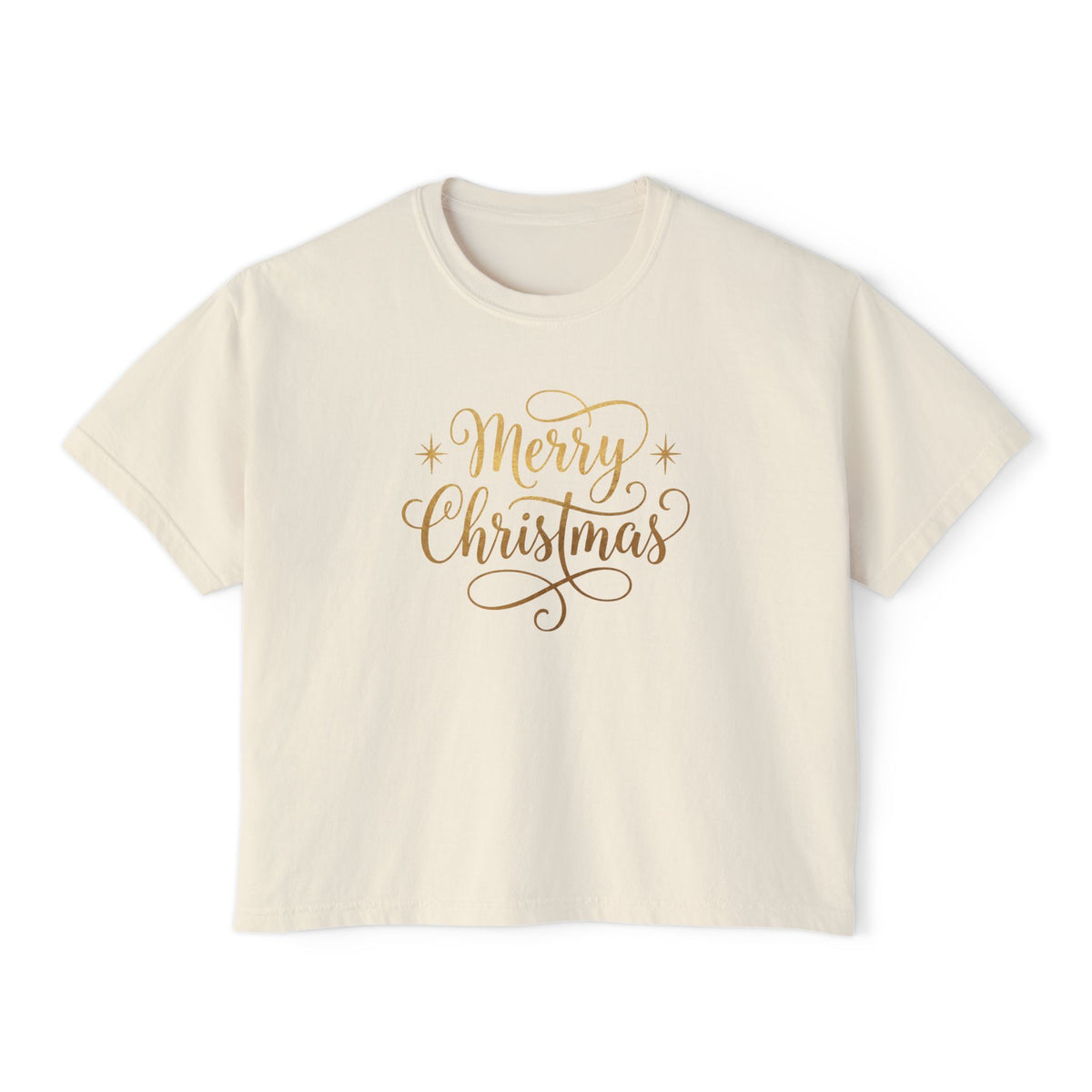 Maglietta Boxy Merry Christmas 2 da donna