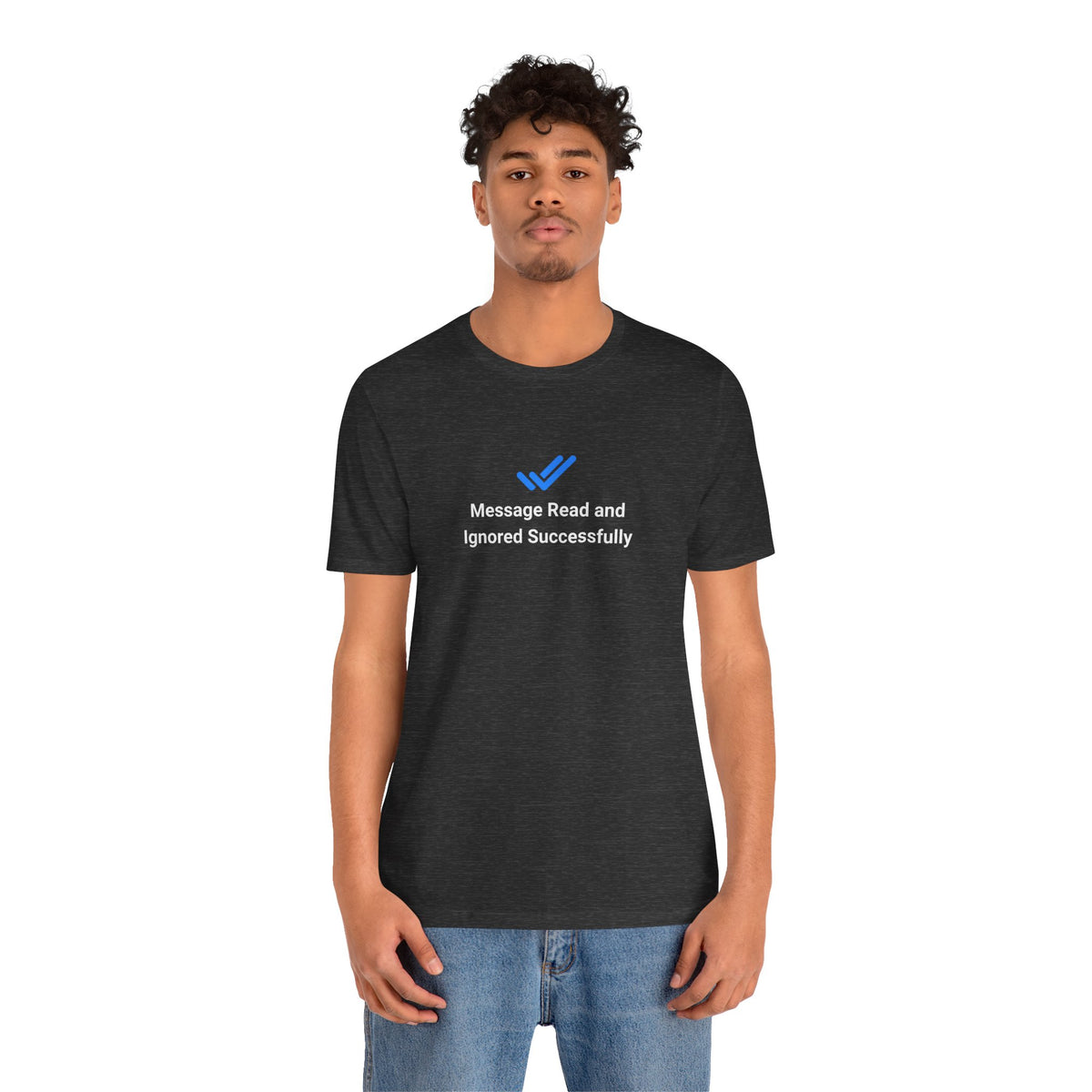 T-shirt uomo grafica scura «Ignored»