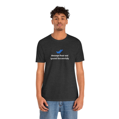 T-shirt uomo grafica scura «Ignored»