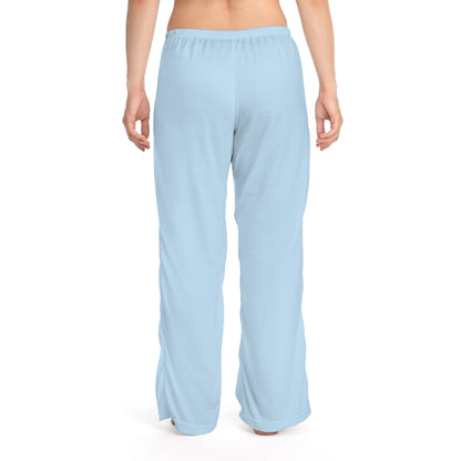 Pantaloni del pigiama da donna azzurri Merry Christmas