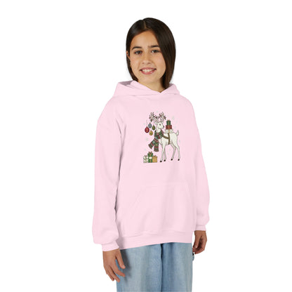 Felpa con cappuccio elfo bambini – Renna di Natale