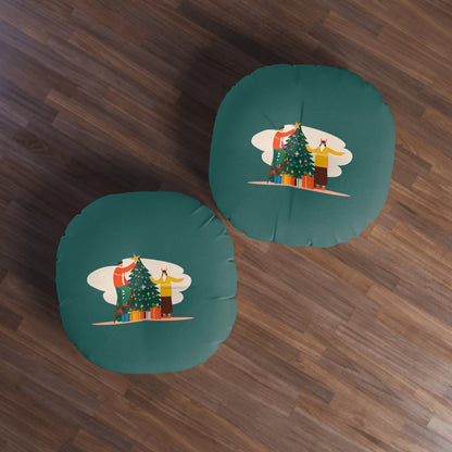 Cuscino da pavimento rotondo trapuntato Decorating Together