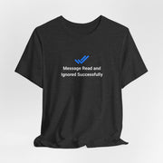 T-shirt uomo scura con grafica personalizzata Ignorato