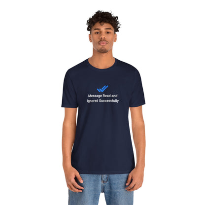 T-shirt uomo grafica scura «Ignored»