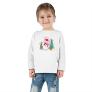 T-shirt a maniche lunghe per bambini "Snowman's Surprise"