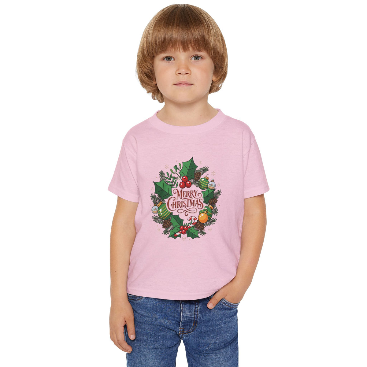 T-shirt bimbi piccoli – Ghirlanda Natalizia
