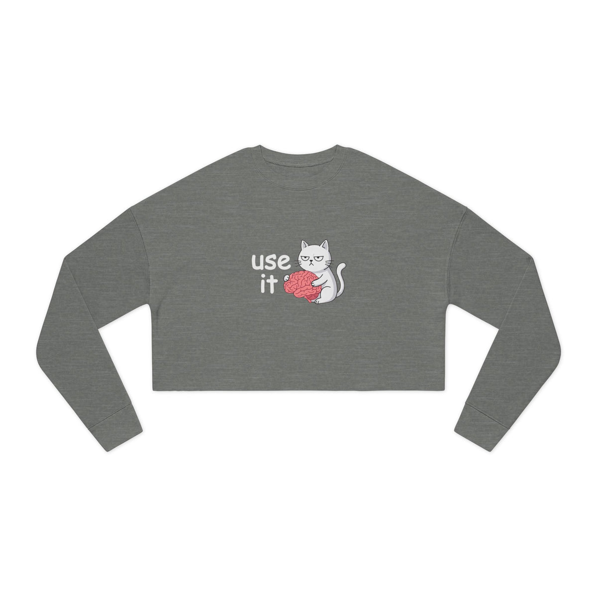 Felpa crop donna «Use It»