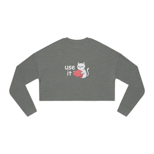 Felpa crop donna «Use It»