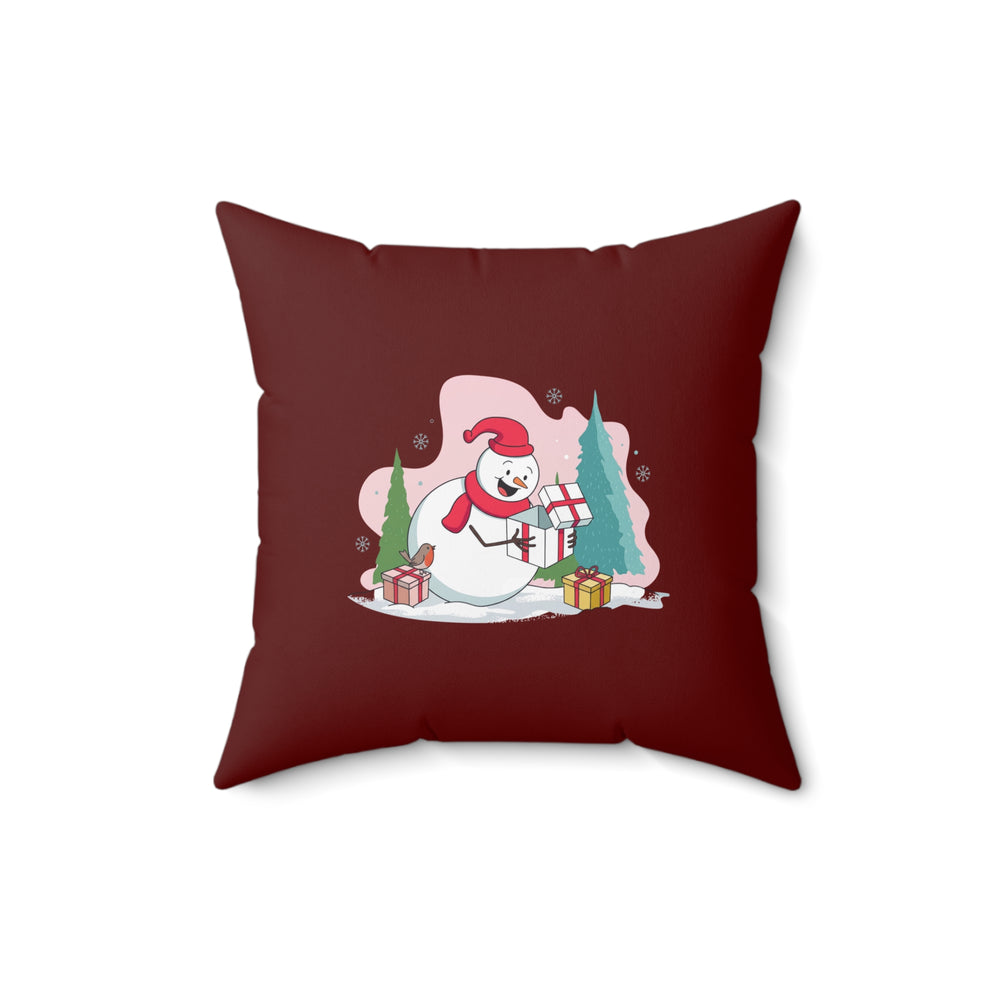 Cuscino decorativo "Sorpresa del pupazzo di neve"