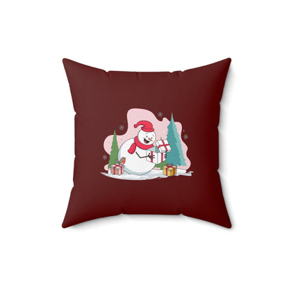 Cuscino decorativo "Sorpresa del pupazzo di neve"