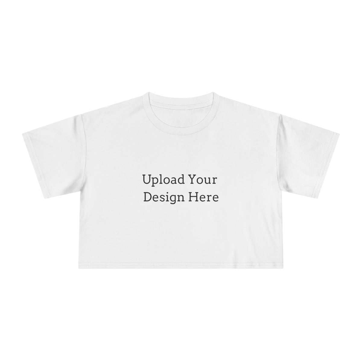 T-shirt crop donna personalizzabile – Modello A