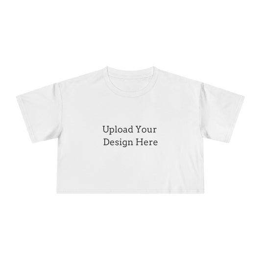 T-shirt crop donna personalizzabile – Modello A