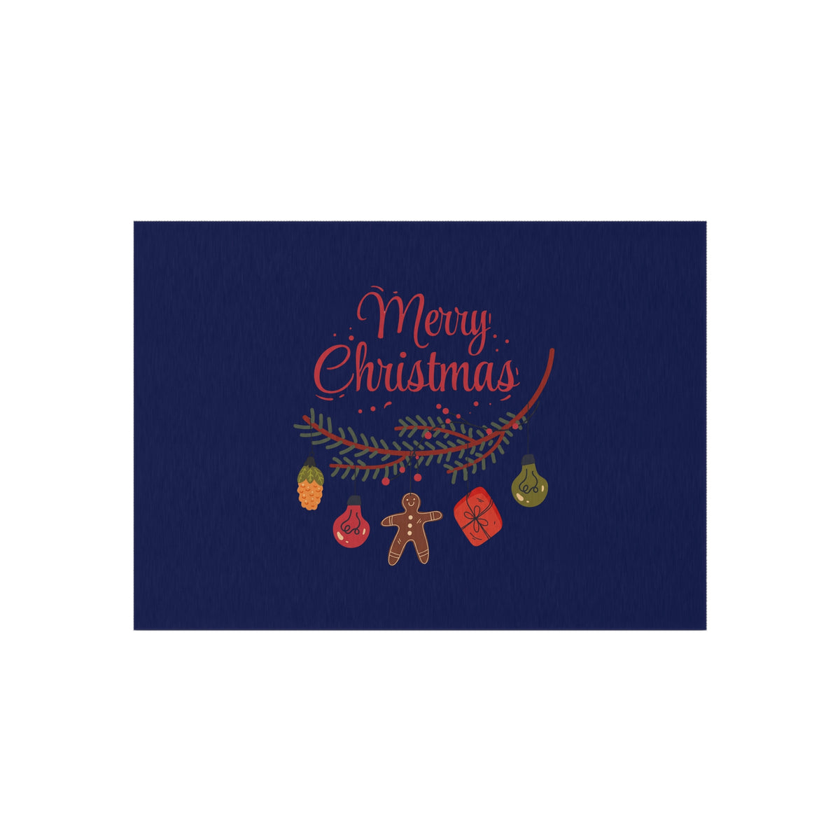 Tappeto da esterno – Natale Doodle