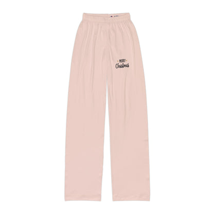 Pantaloni da casa per bambini Merry Christmas Pale