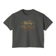 Maglietta Boxy Merry Christmas 2 da donna