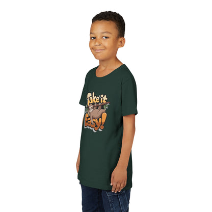 T-shirt scura bambini «Take It Easy»