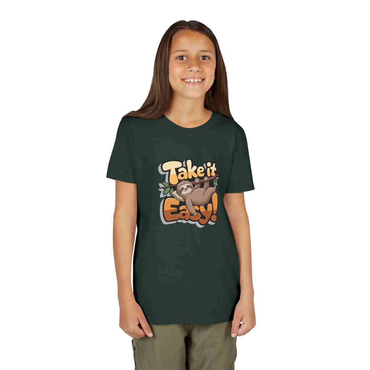 T-shirt scura bambini «Take It Easy»
