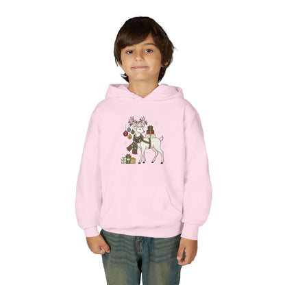 Felpa con cappuccio elfo bambini – Renna di Natale