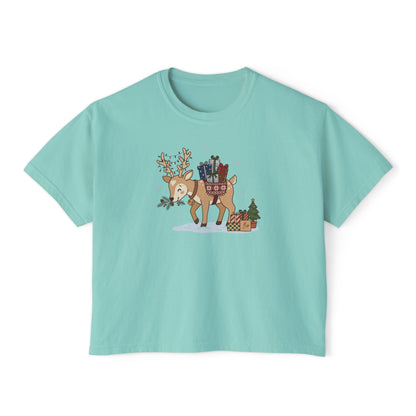 T-shirt Boxy Festive Courier