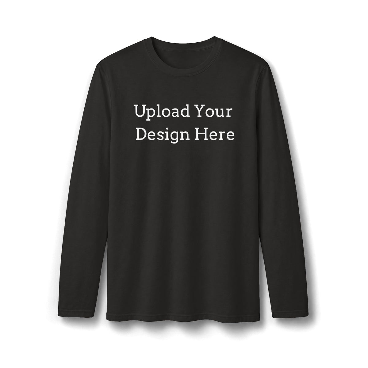 T-shirt da uomo scura personalizzata a maniche lunghe