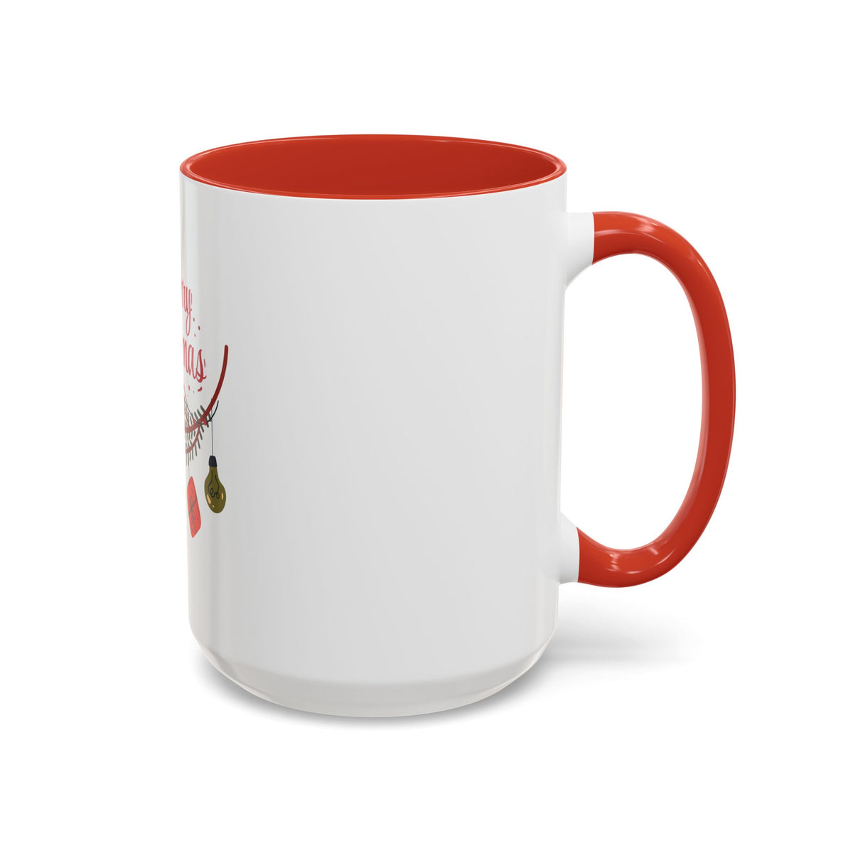 Tazza da caffè natalizia con scarabocchi