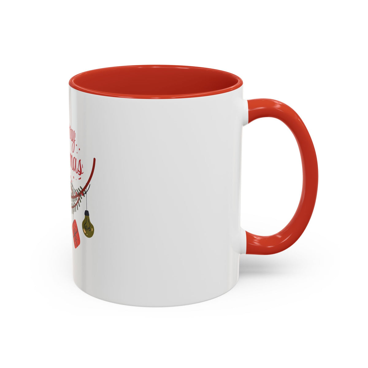 Tazza da caffè natalizia con scarabocchi